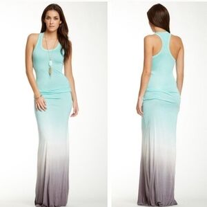 Young Fabulous & Broke Turquoise and Lavender Maxi Dress